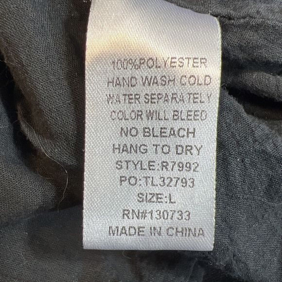 Altar'd Sate Faux Suede Embroidered Flowers V Neck Dress Fully Lined Size L - Picture 8 of 11